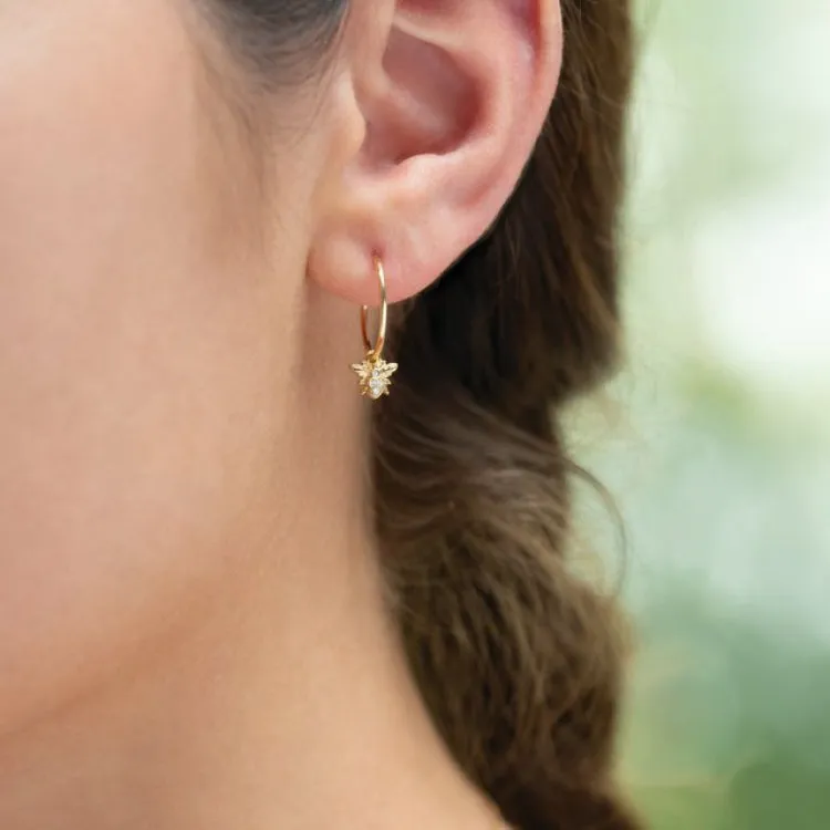 14K Yellow 10 mm Endless Huggies