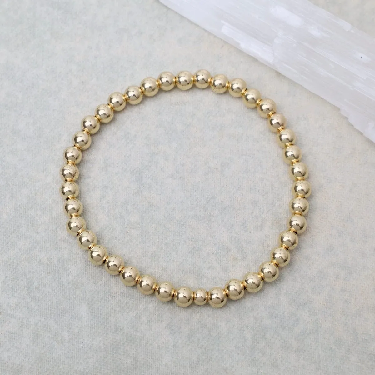 5mm Classic Ball Bracelet in Silver, Gold, or Two Tone