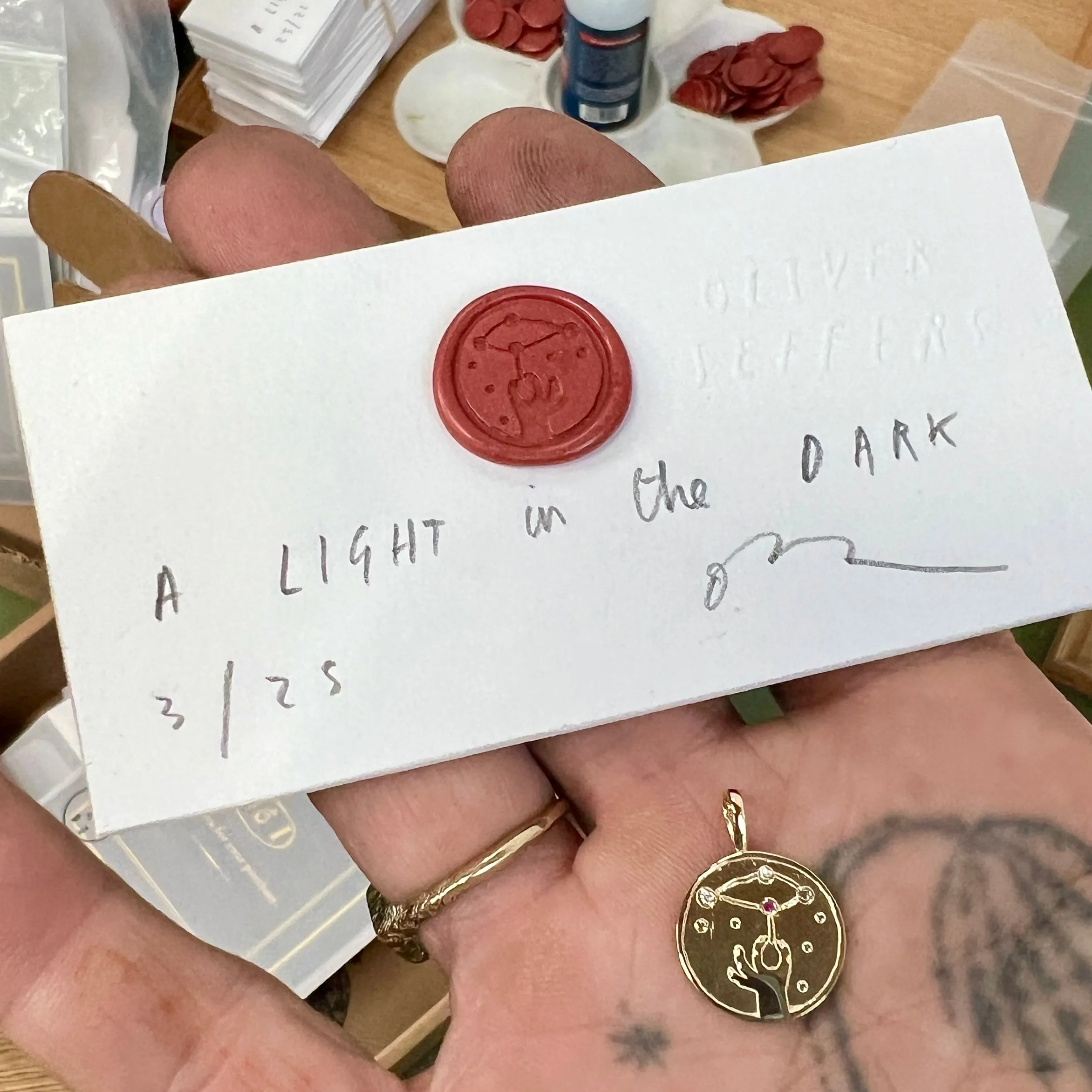 A Light in The Dark 14k gold