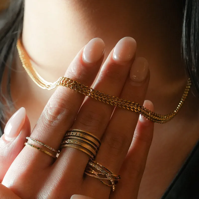 ANIMA Twin Chain Necklace