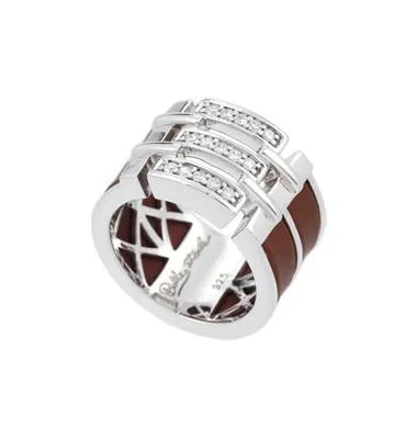 Belle Etoile Links Ring Classic Fine Solid Sterling Silver