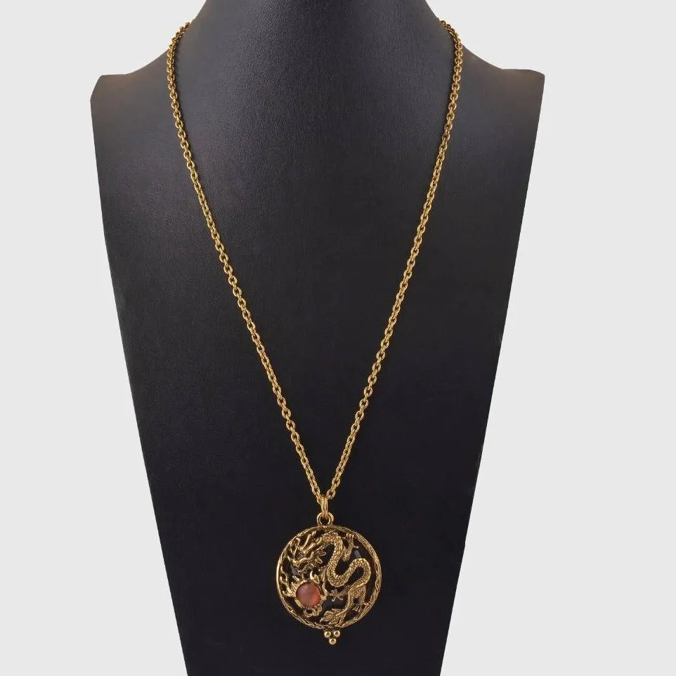Celestial Dragon Magnifying Glass Necklace