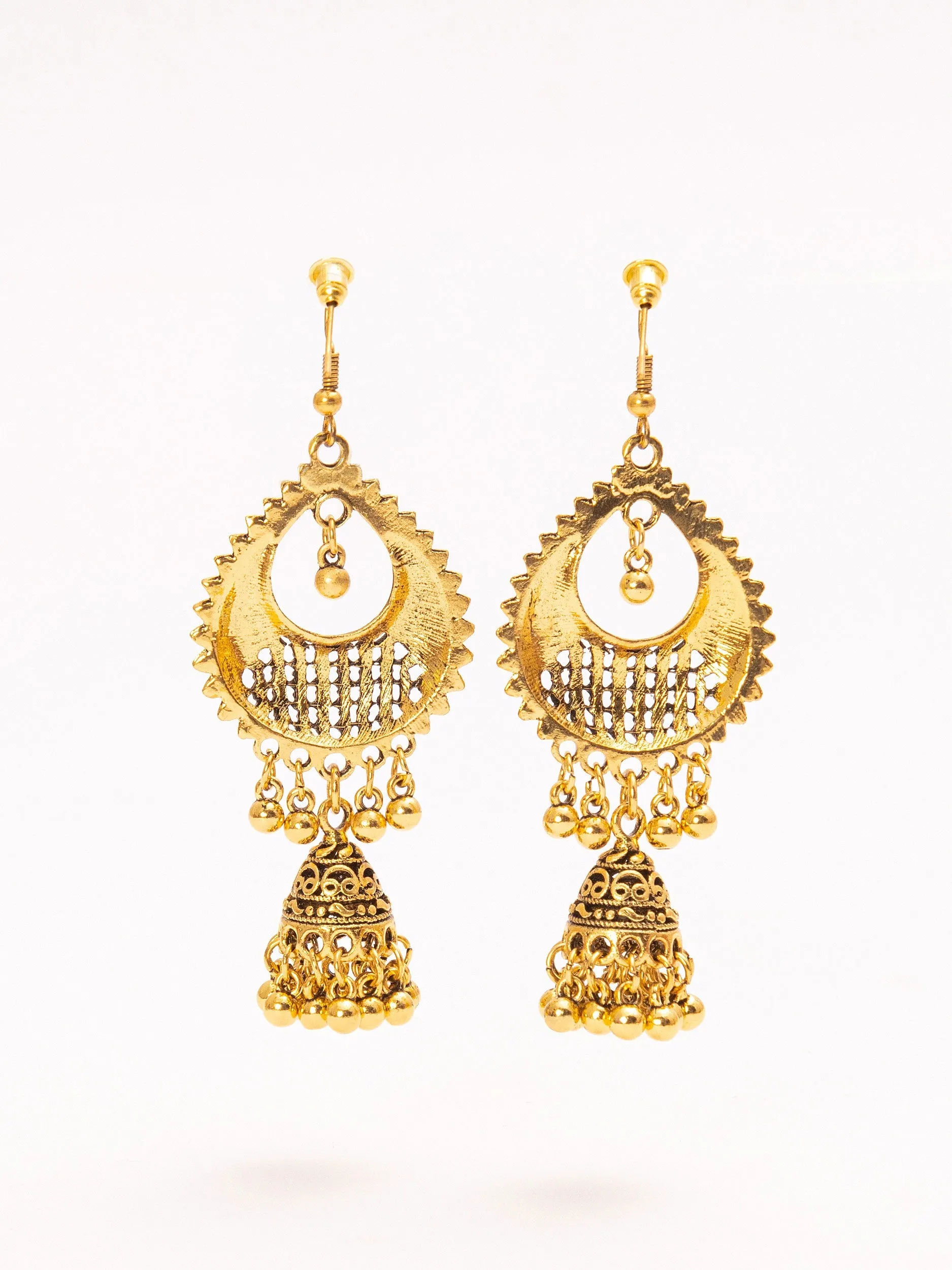 Contemporary Golden Jhumkas