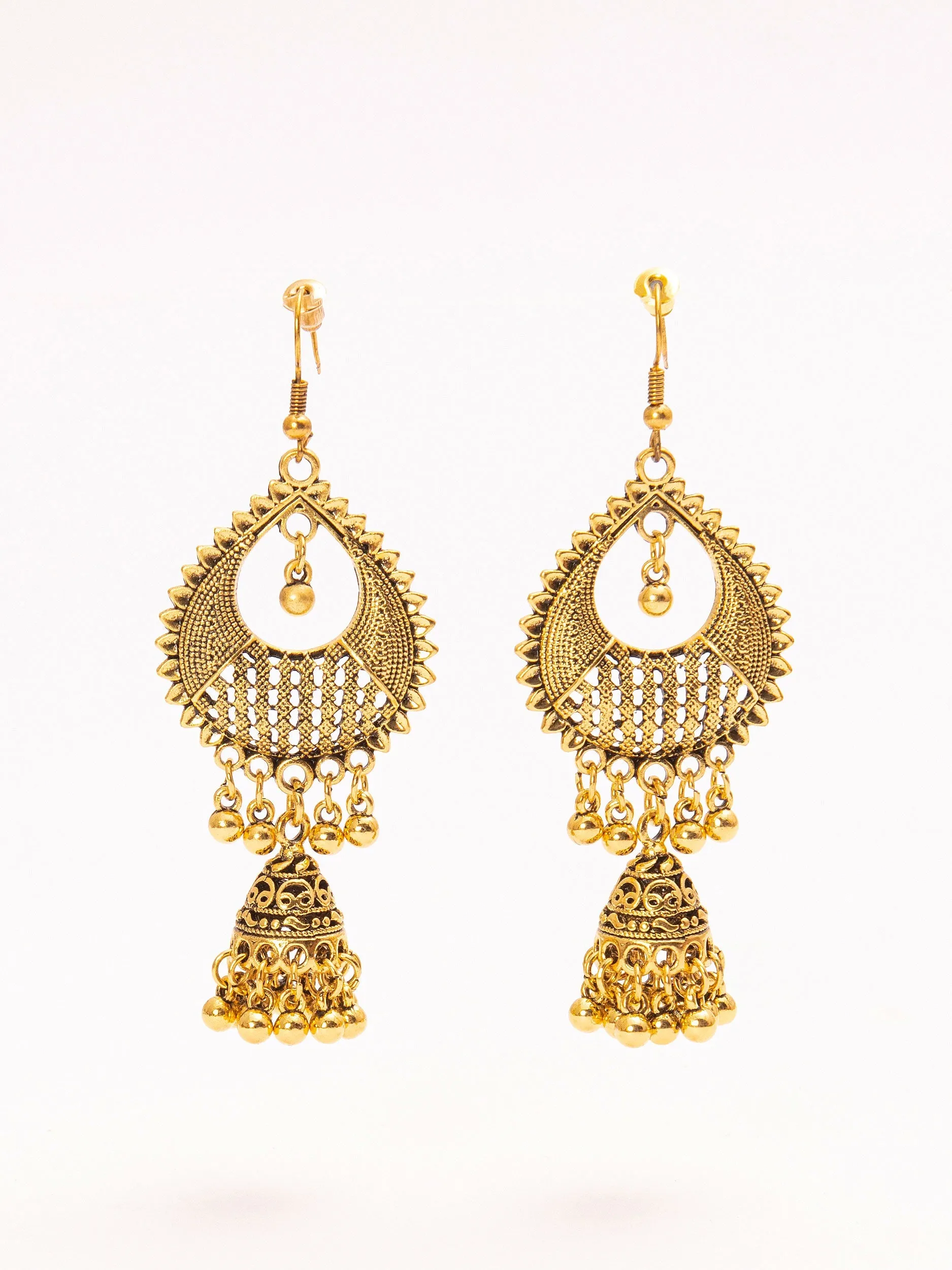 Contemporary Golden Jhumkas