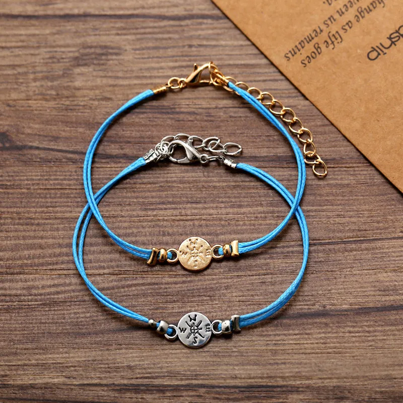 Couple Cardboard Gift Bracelet Set