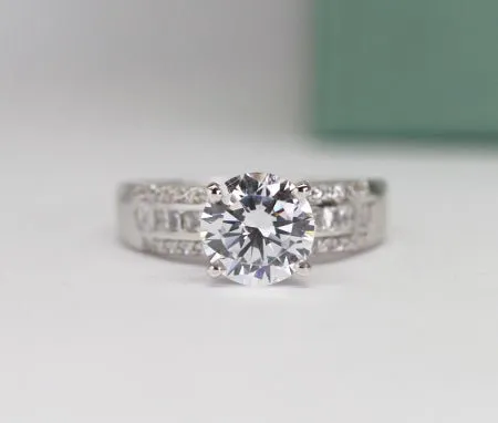 Crocus - GIA Natural Round Diamond Engagement Ring