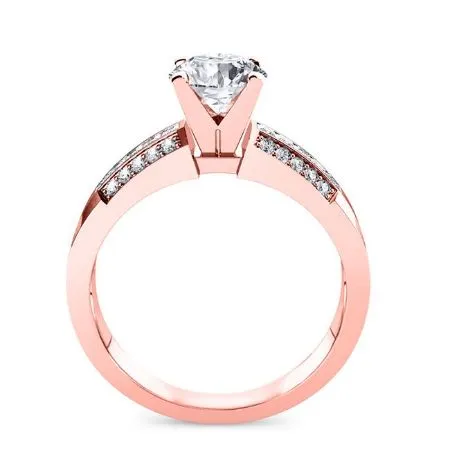 Crocus - GIA Natural Round Diamond Engagement Ring