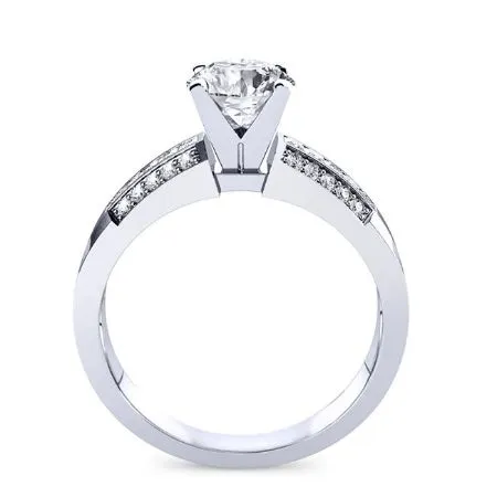 Crocus - Round Lab Diamond Engagement Ring (IGI Certified)