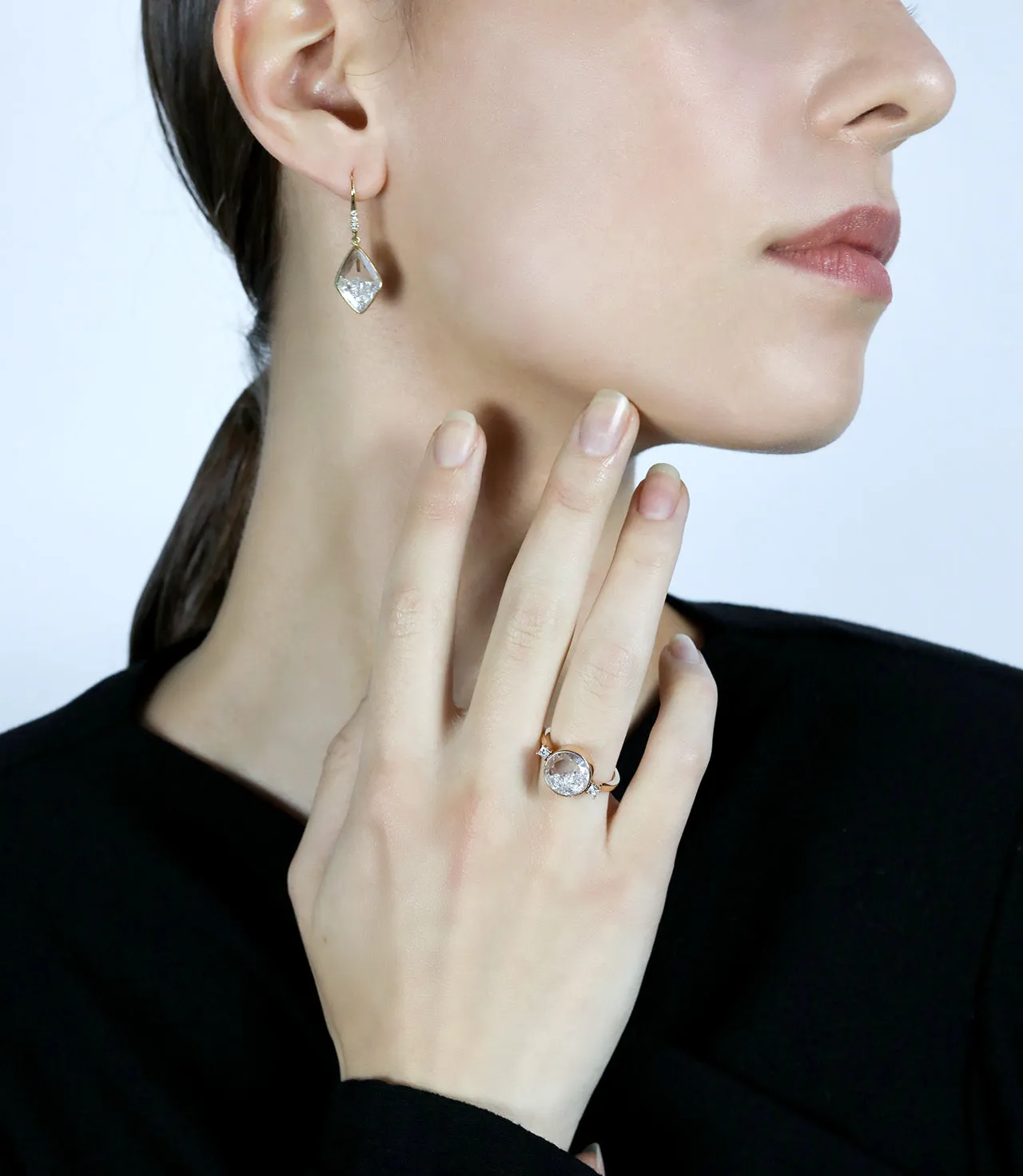 Diamond Rhombus Earrings