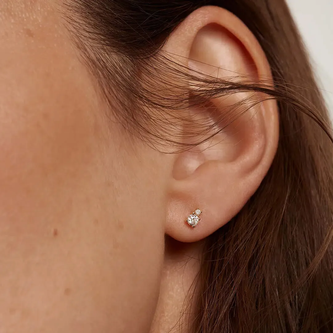 Double Zirconia Studs