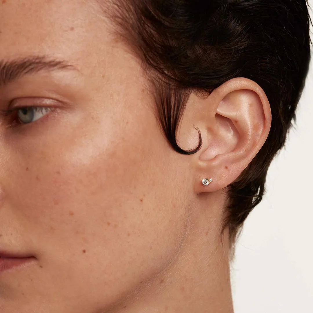 Double Zirconia Studs