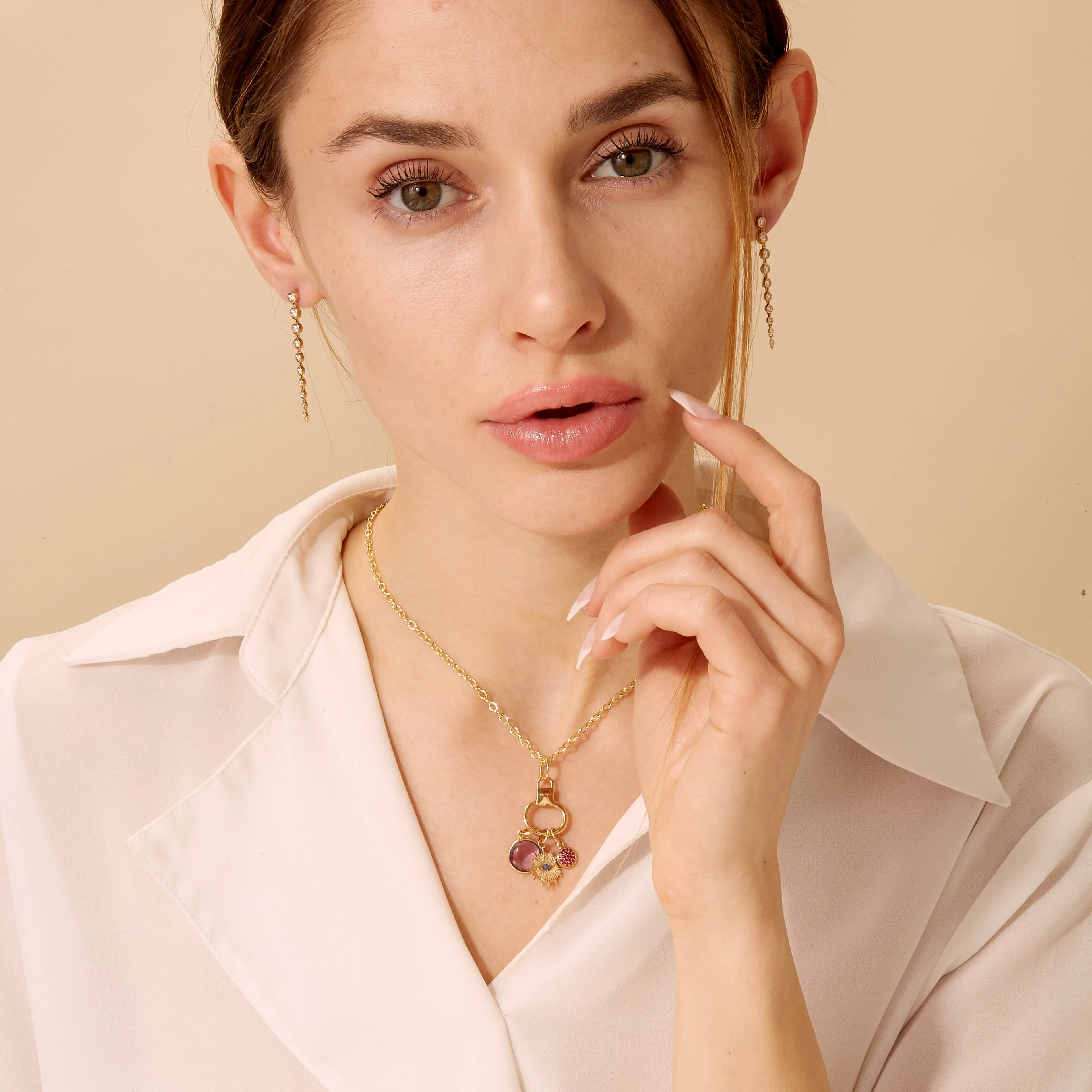Evil Eye Chakra Charm Necklace