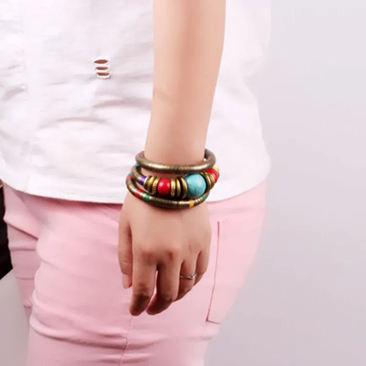 Fashion retro beaded bohemian ethnic style multi-layer bracelet bracelet jewelry