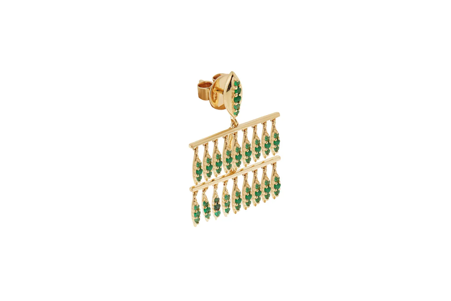 Grass mini raining drops emerald