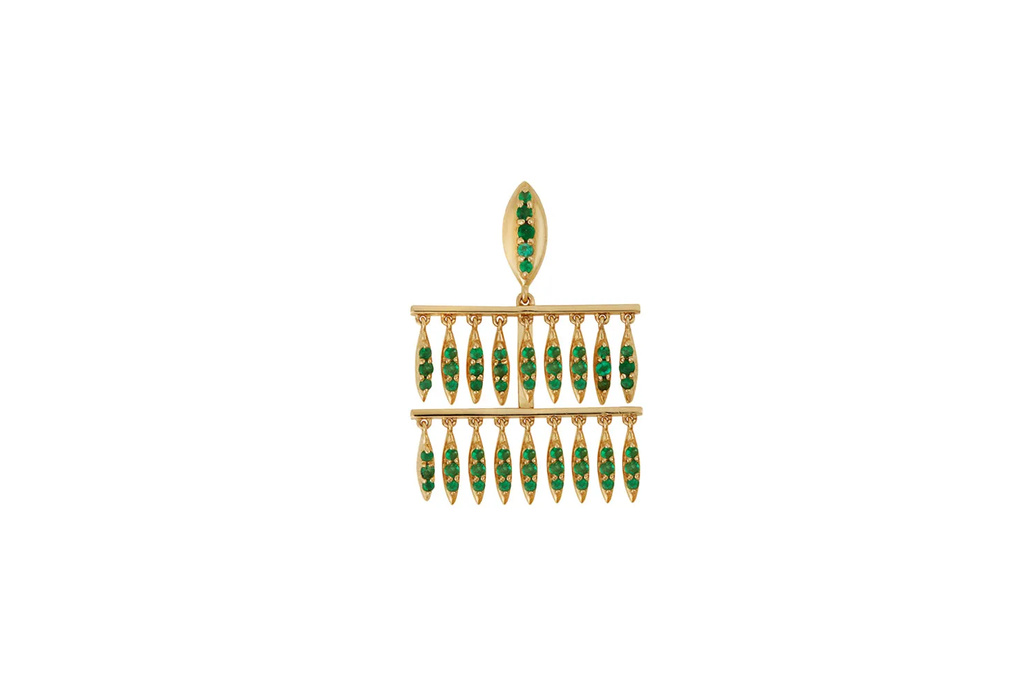 Grass mini raining drops emerald