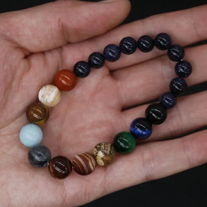 handmade bohemian natural stone cosmic bracelets!!