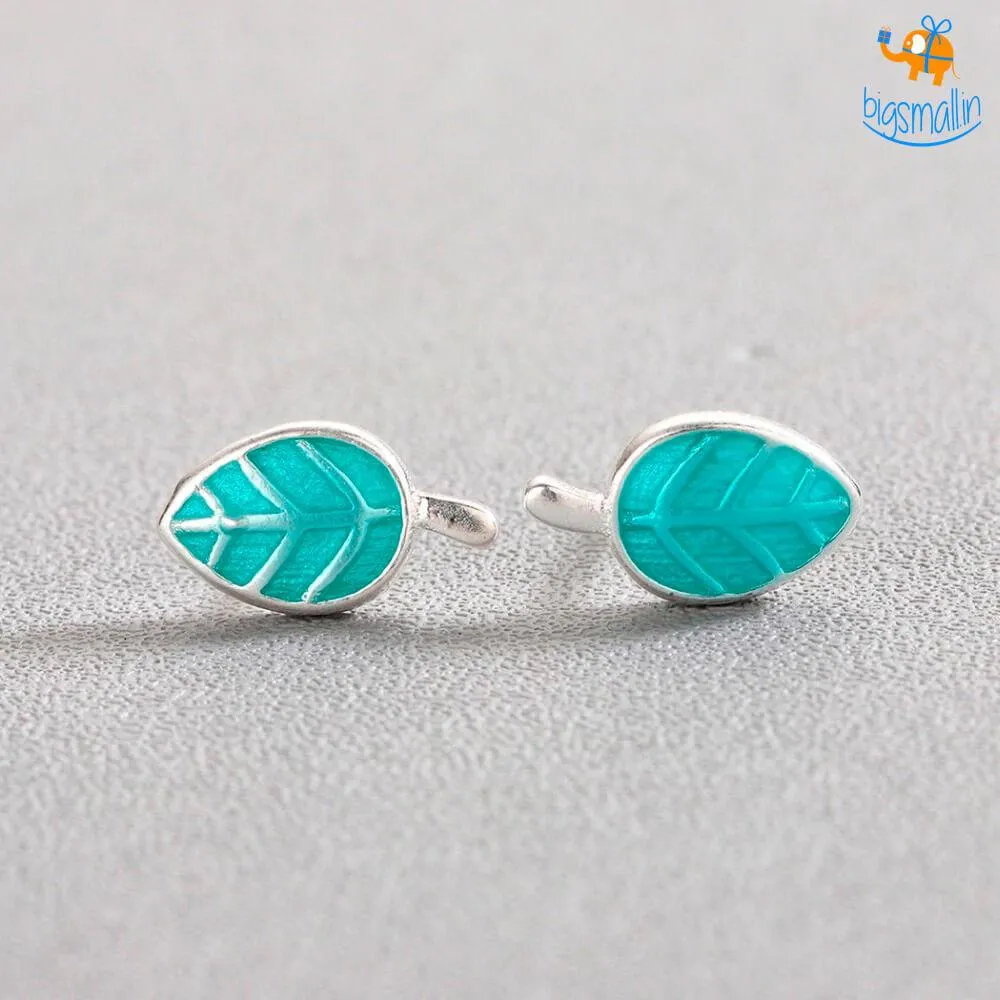 Leaf Shaped Ear Studs