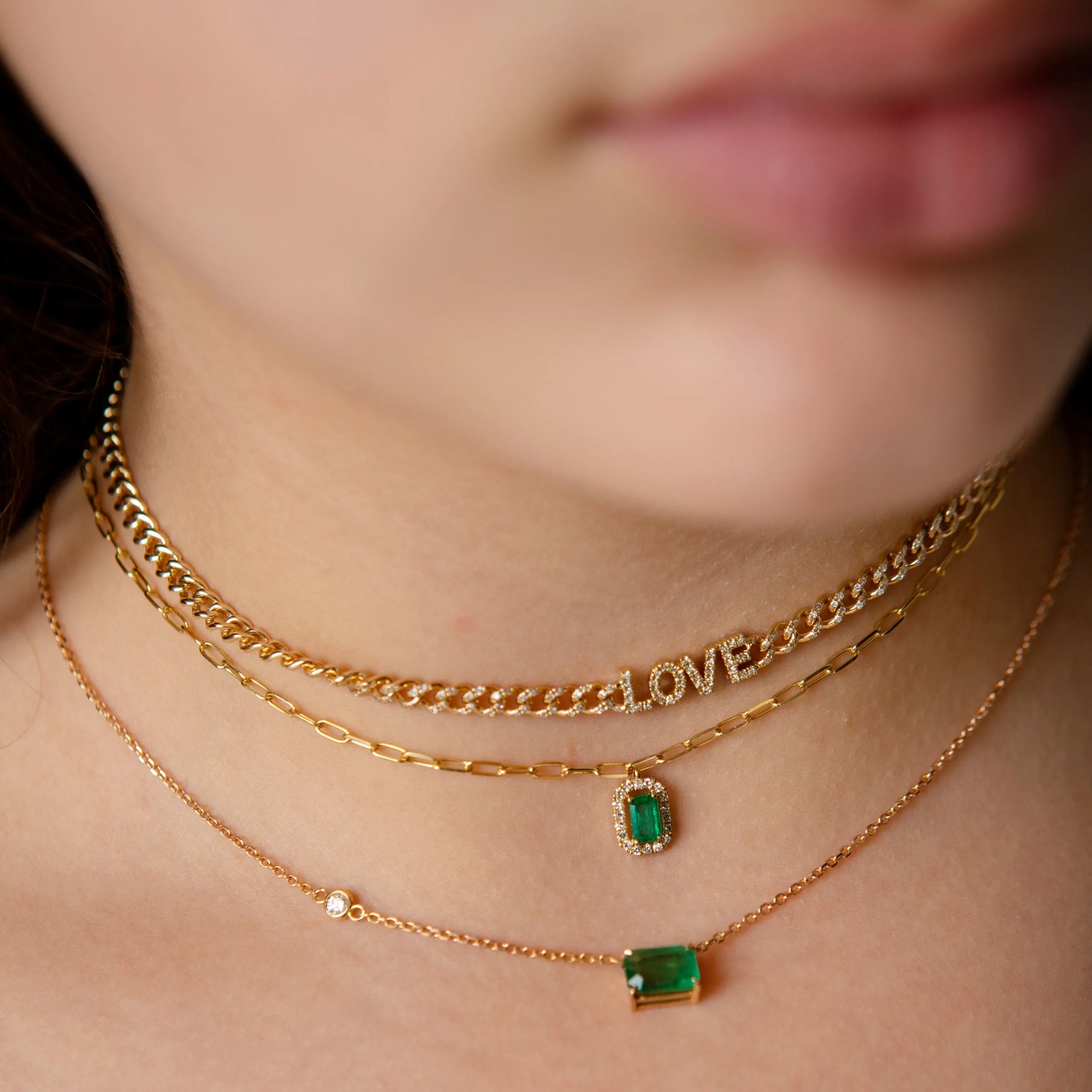 MINI ME DIAMOND & RUBY HALO DROP PENDANT