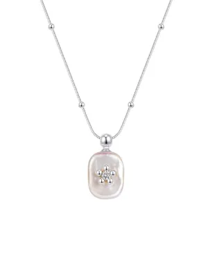 MUKTANK x SUN HUNTER Rectangular Freshwater Pearl Necklace