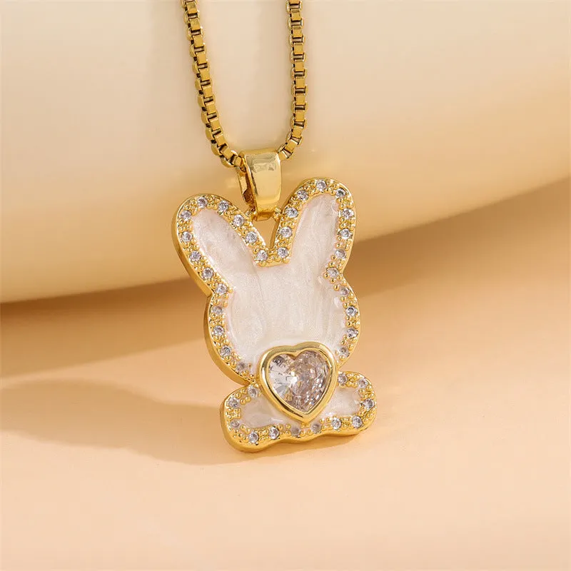 Natural Animal Stainless Steel Electroplating Necklaces