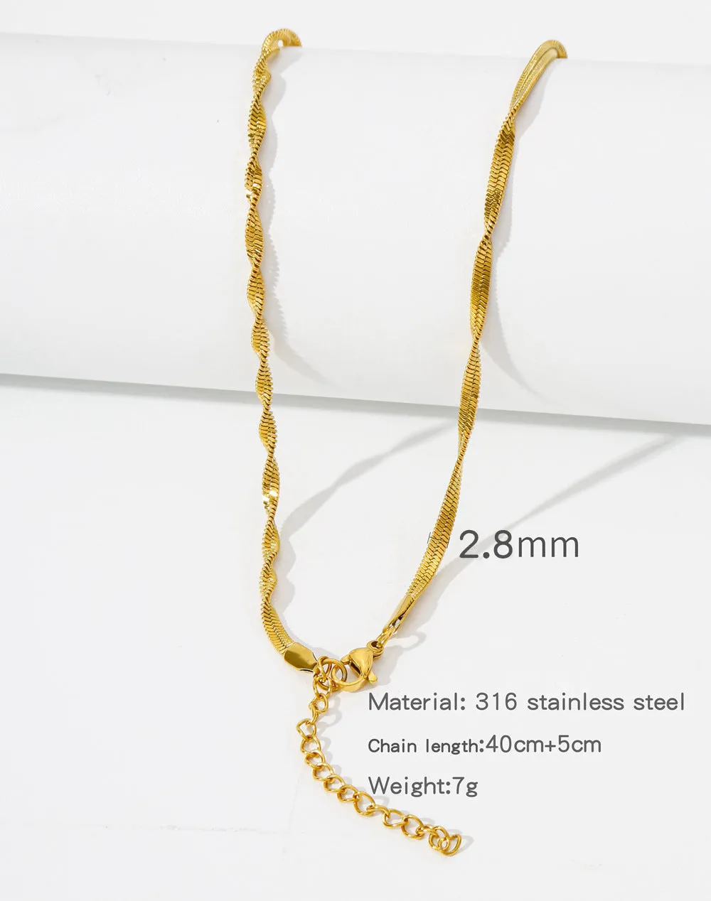 Natural Celestial Stainless Steel Electroplating Necklaces