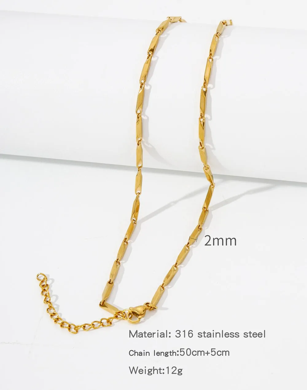Natural Celestial Stainless Steel Electroplating Necklaces