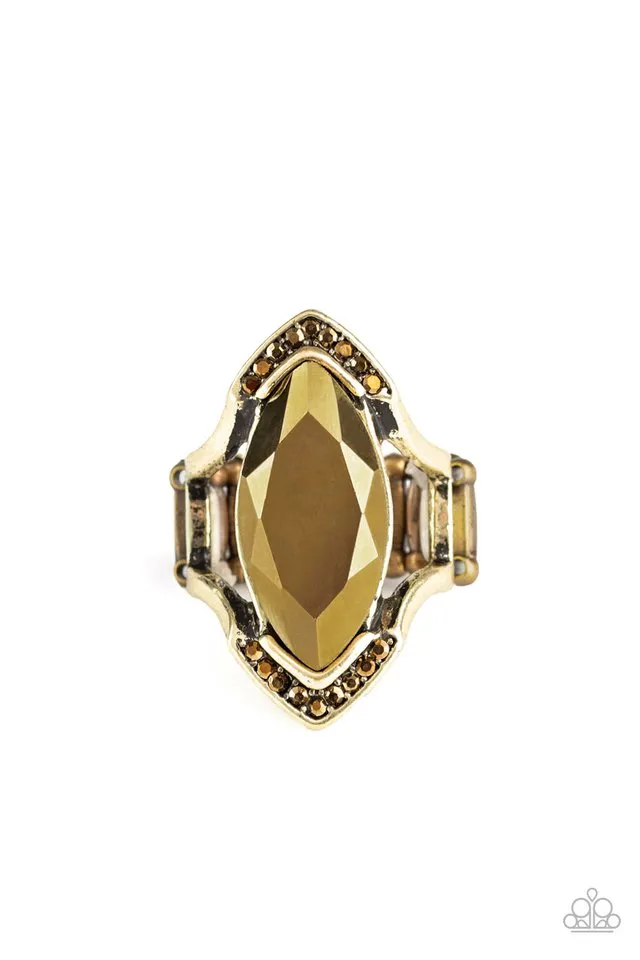 Paparazzi Ring ~ Leading Luster - Brass