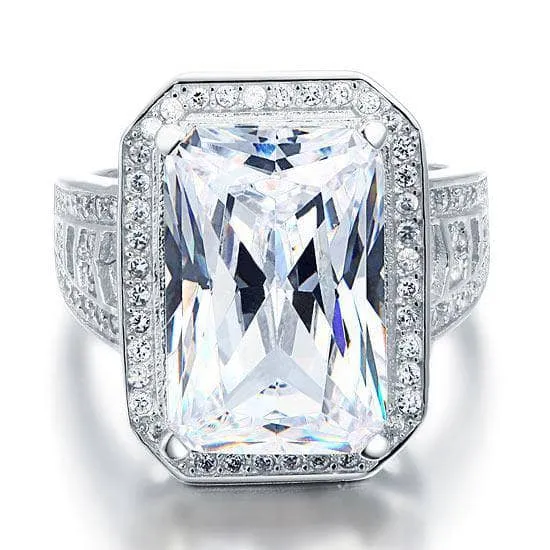 Radiant Cut Created Diamond Ring