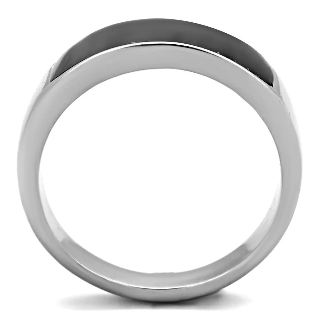 SteelGlow Men's Epoxy Ring