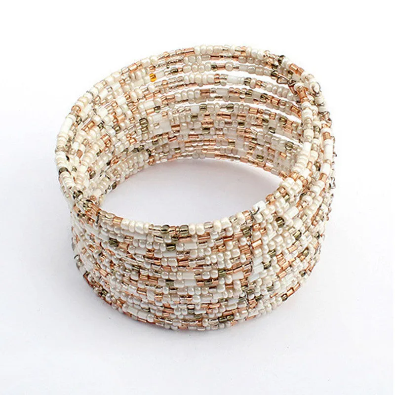 Sunshine Bohemian style colourful beads charm Bracelets Suit For Women gift Evening Dress fashion fine jewelry