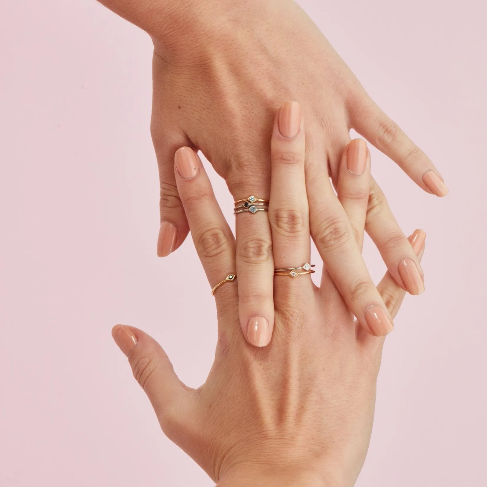 Superfine / Ring / Keepsake / Rose Quartz   Silver