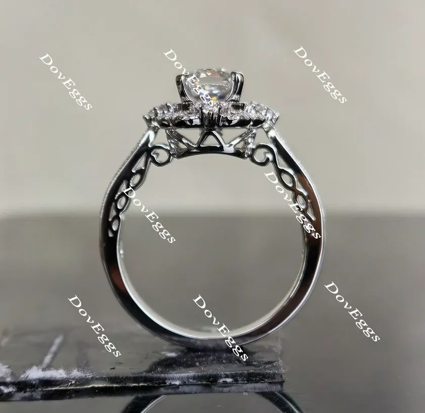 The Isabela half eternity pave ring