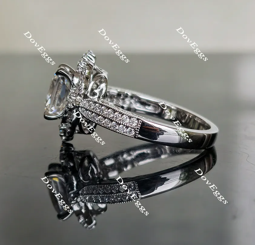 The Isabela half eternity pave ring