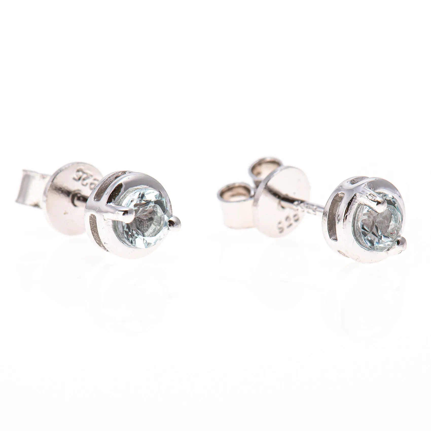 Tiny Aquamarine Studs