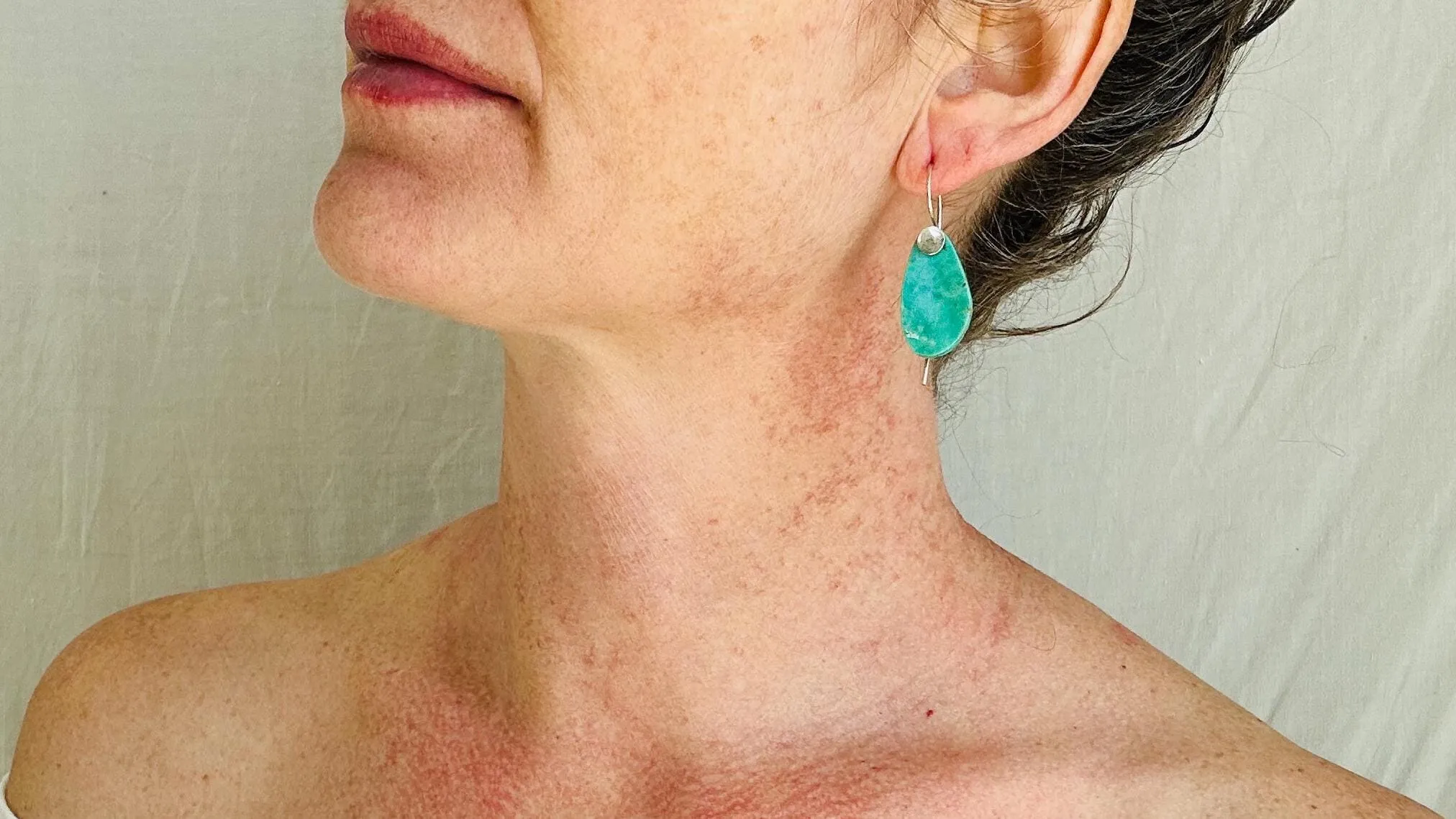 Turquoise & Silver Earrings. Handmade Sterling Silver Jewelry. Natural Sleeping Beauty Stone. 2700