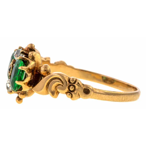 Victorian Emerald & Diamond Ring