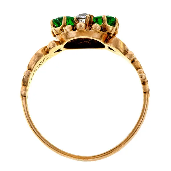 Victorian Emerald & Diamond Ring