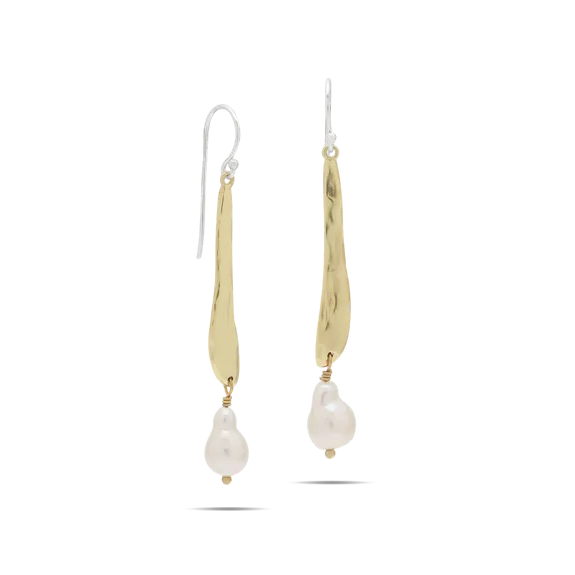 Waxing Poetic Ode to a Pearl Single Drop Earrings